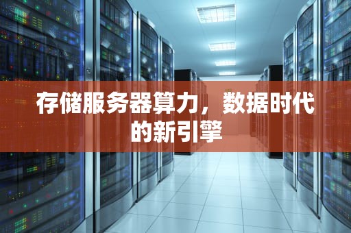 存储服务器算力，数据时代的新引擎