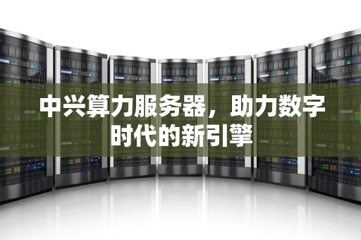 中兴算力服务器，助力数字时代的新引擎