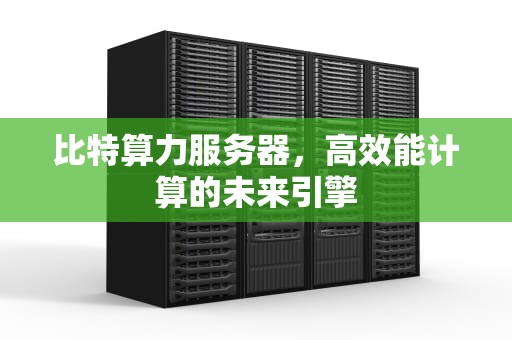 比特算力服务器，高效能计算的未来引擎