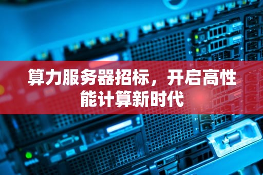 算力服务器招标，开启高性能计算新时代