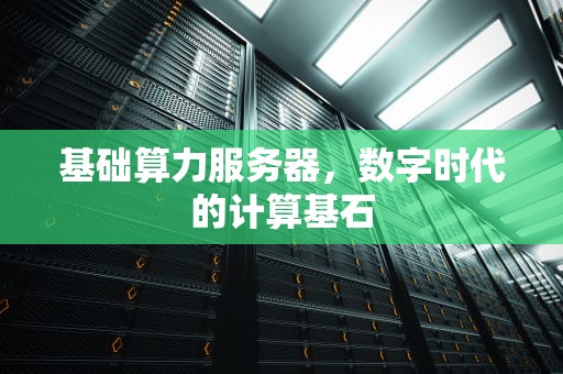 基础算力服务器，数字时代的计算基石