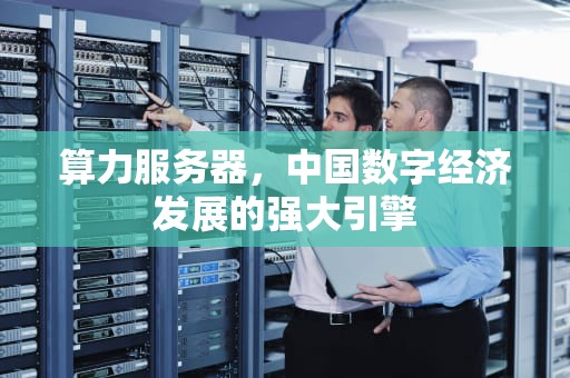 算力服务器，中国数字经济发展的强大引擎