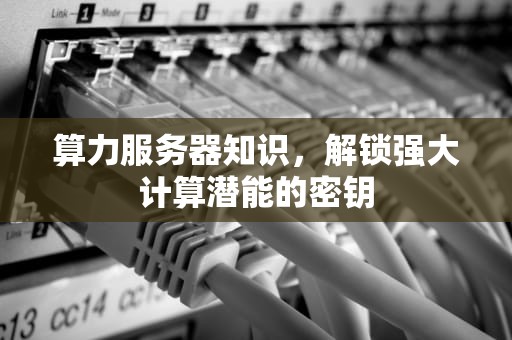 算力服务器知识，解锁强大计算潜能的密钥