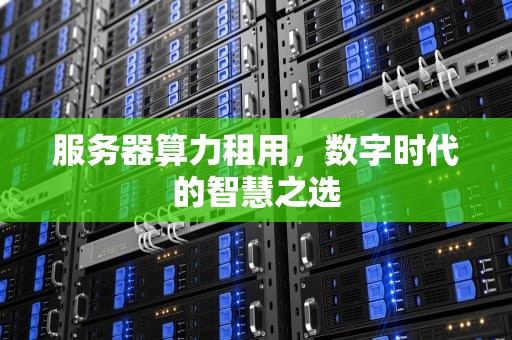 服务器算力租用，数字时代的智慧之选