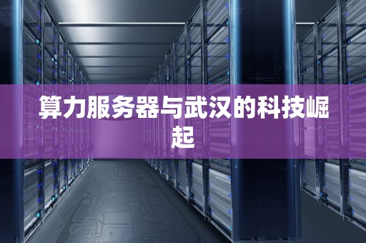 算力服务器与武汉的科技崛起
