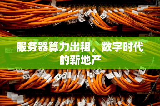 服务器算力出租，数字时代的新地产
