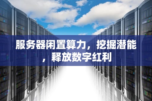 服务器闲置算力，挖掘潜能，释放数字红利