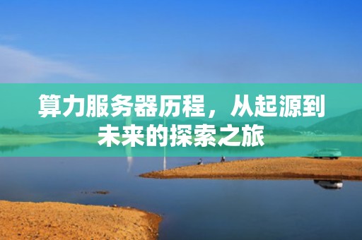 算力服务器历程，从起源到未来的探索之旅