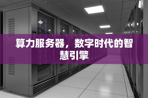 算力服务器，数字时代的智慧引擎