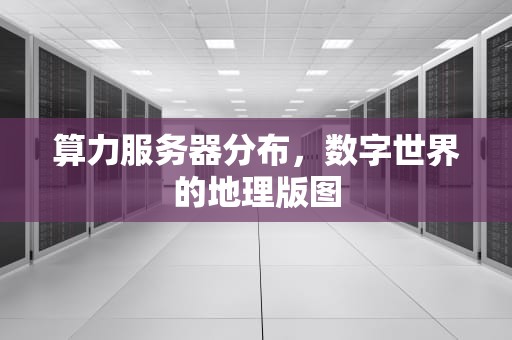 算力服务器分布，数字世界的地理版图
