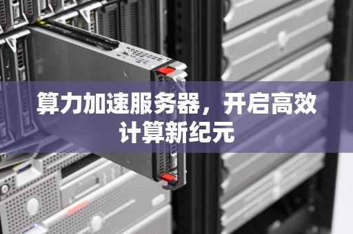 算力加速服务器，开启高效计算新纪元