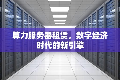 算力服务器租赁，数字经济时代的新引擎