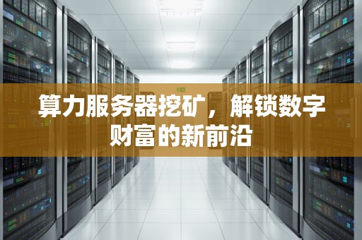 算力服务器挖矿，解锁数字财富的新前沿