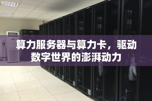 算力服务器与算力卡，驱动数字世界的澎湃动力