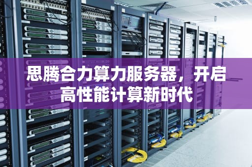 思腾合力算力服务器，开启高性能计算新时代