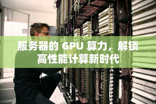 服务器的 GPU 算力，解锁高性能计算新时代
