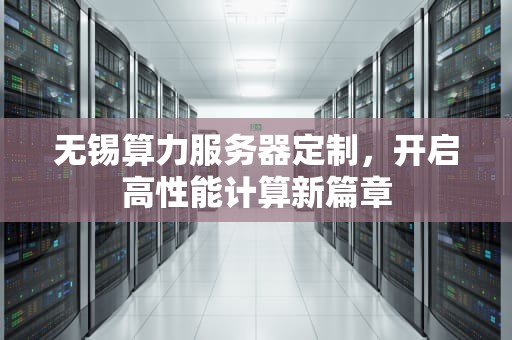 无锡算力服务器定制，开启高性能计算新篇章
