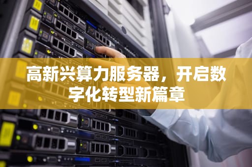 高新兴算力服务器，开启数字化转型新篇章