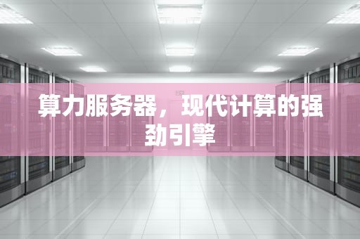 算力服务器，现代计算的强劲引擎