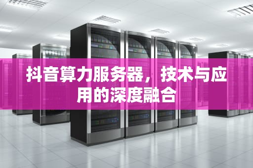抖音算力服务器，技术与应用的深度融合