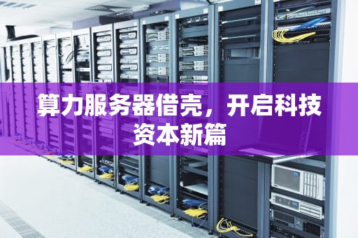 算力服务器借壳，开启科技资本新篇