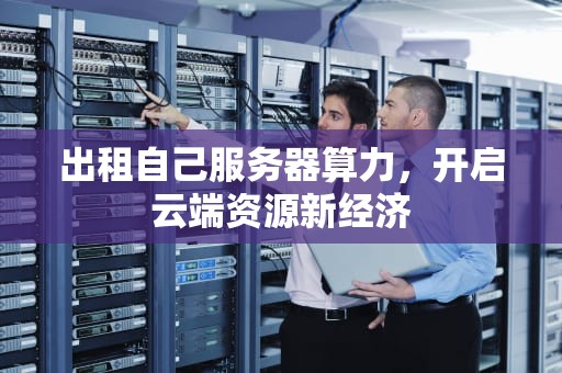 出租自己服务器算力，开启云端资源新经济