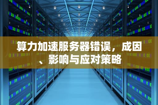 算力加速服务器错误，成因、影响与应对策略