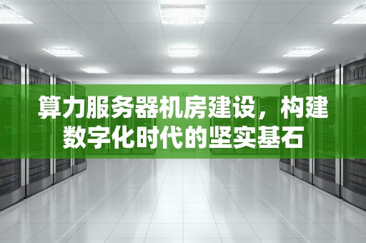 算力服务器机房建设，构建数字化时代的坚实基石