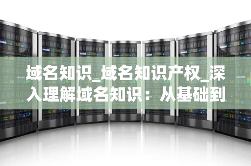 域名知识_域名知识产权_深入理解域名知识：从基础到进阶