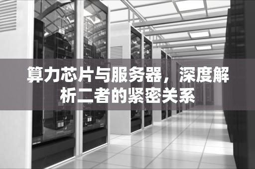 算力芯片与服务器，深度解析二者的紧密关系