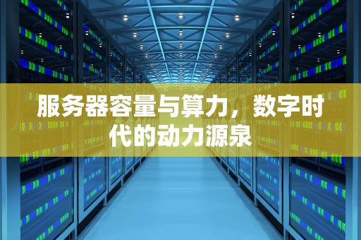服务器容量与算力，数字时代的动力源泉