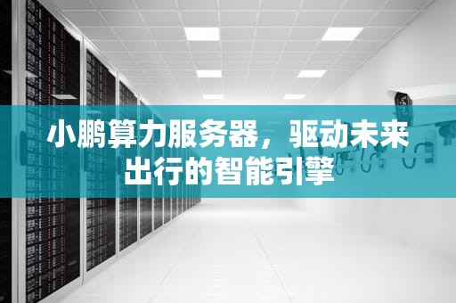 小鹏算力服务器，驱动未来出行的智能引擎