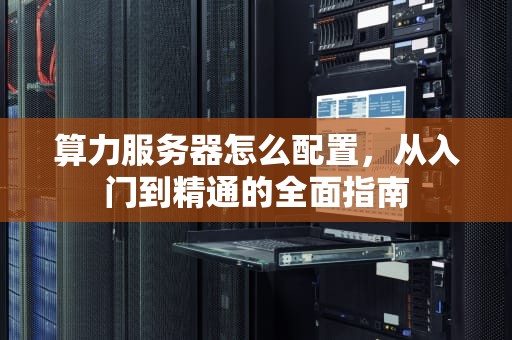 算力服务器怎么配置，从入门到精通的全面指南
