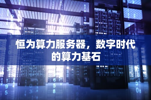 恒为算力服务器，数字时代的算力基石