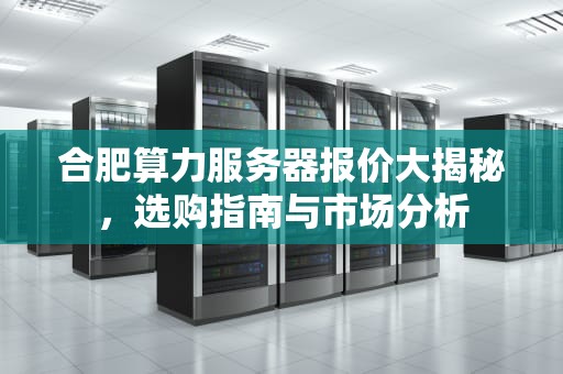 合肥算力服务器报价大揭秘，选购指南与市场分析