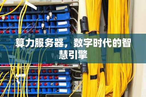 算力服务器，数字时代的智慧引擎