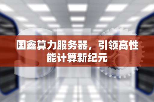国鑫算力服务器，引领高性能计算新纪元
