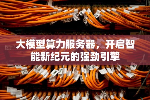 大模型算力服务器，开启智能新纪元的强劲引擎