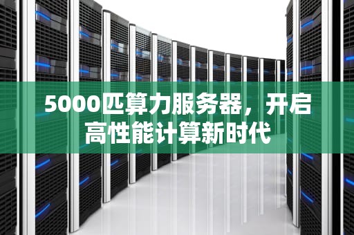 5000匹算力服务器，开启高性能计算新时代
