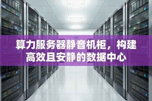 算力服务器静音机柜，构建高效且安静的数据中心