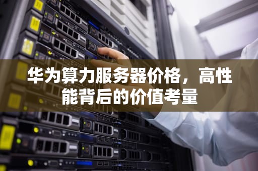 华为算力服务器价格，高性能背后的价值考量