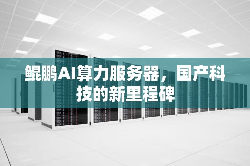 鲲鹏AI算力服务器，国产科技的新里程碑