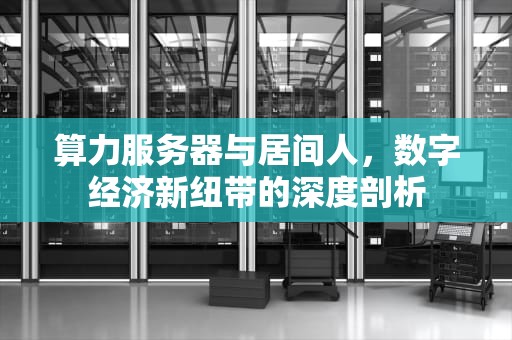 算力服务器与居间人，数字经济新纽带的深度剖析