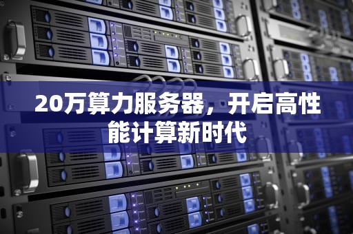 20万算力服务器，开启高性能计算新时代