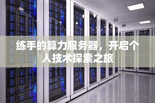 练手的算力服务器，开启个人技术探索之旅