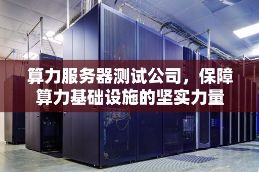 算力服务器测试公司，保障算力基础设施的坚实力量