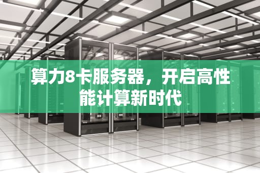 算力8卡服务器，开启高性能计算新时代