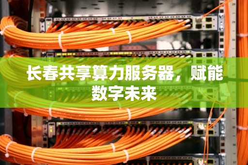 长春共享算力服务器，赋能数字未来