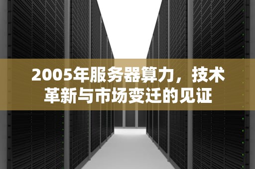 2005年服务器算力，技术革新与市场变迁的见证
