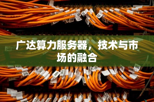 广达算力服务器，技术与市场的融合